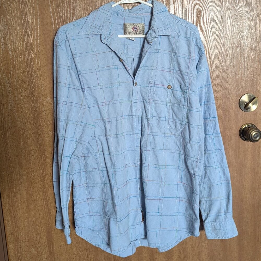 The Territory Ahead Men's Colorful Collared Button Up Long Sleeve Shirt, M